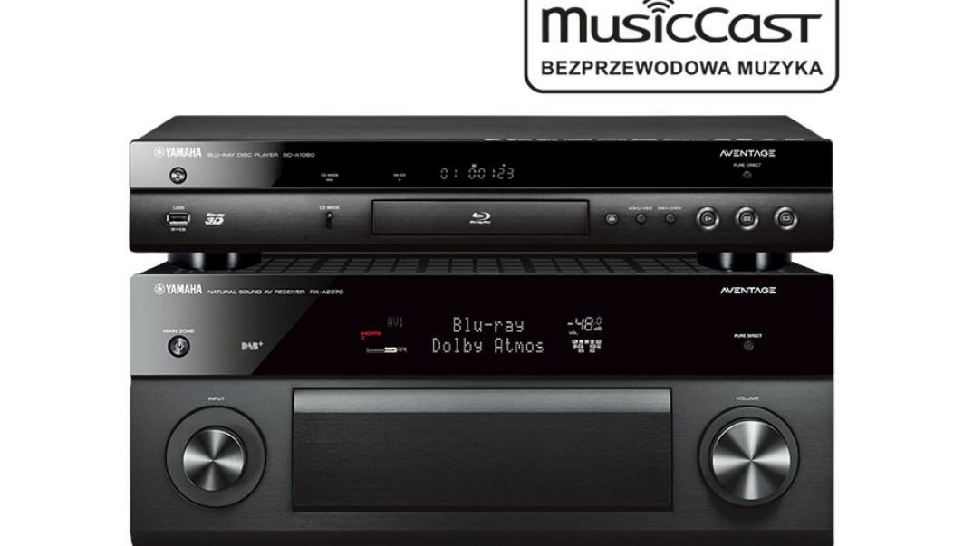Yamaha BD-A1060 w zestawach z amplitunerami AV Yamaha
