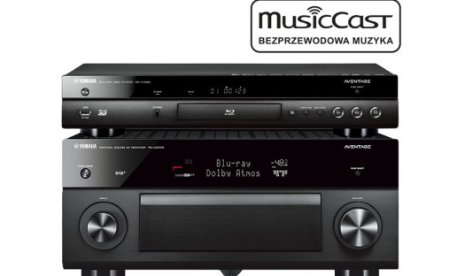 Yamaha BD-A1060 w zestawach z amplitunerami AV Yamaha
