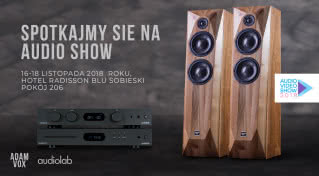 Lewitujący gramofon, kolumny Adam Vox i elektronika Moon - Q21 na Audio Video Show