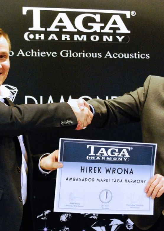 Hirek Wrona ambasadorem polskiej marki Taga Harmony