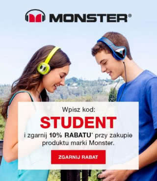 Na hasło "Student" zniżka na produkty Monster w salonach Denon