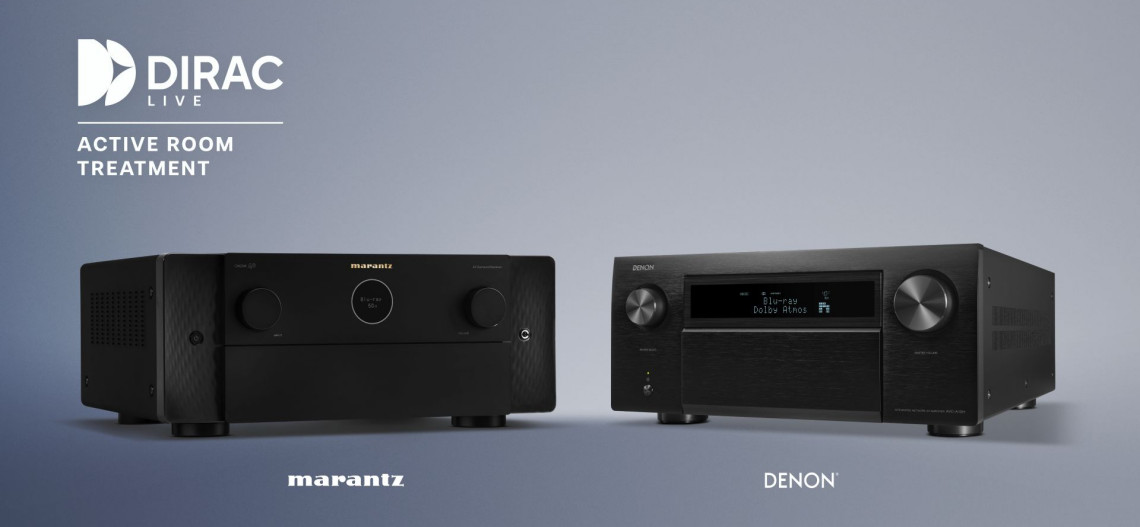  Aktywna korekcja pomieszczenia Dirac Live dostępna w amplitunerach AV Denon i Marantz