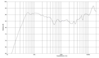 rys. 2. Altea Esw, charakterystyka przetwarzania w całym pasmie.