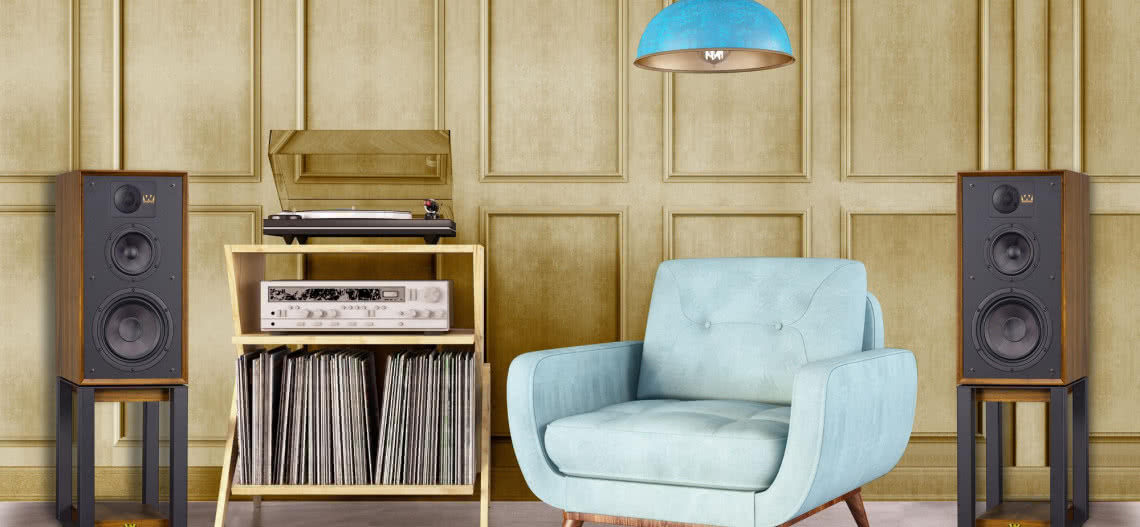 Wharfedale Linton z oryginalnymi podstawami w prezencie w salonie Q21