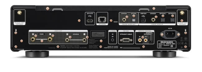 Streamer sieciowy oraz odtwarzacz SACD Marantz SACD 30n - panel przyłączeniowy