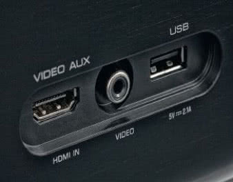 Prosto i nowocześnie, na czele z HDMI i USB.