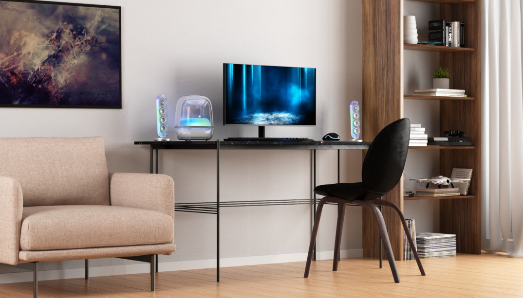 Głośnik Harman Kardon Soundsticks 5 - efekty świetlne i futurystyczny dizajn