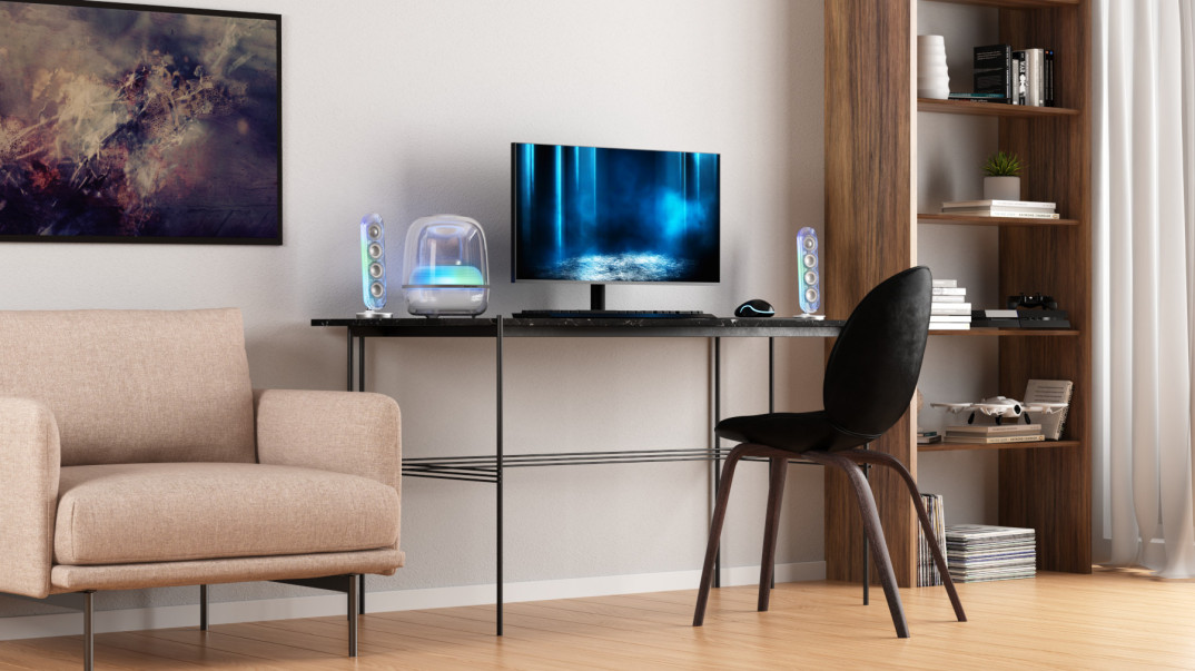 Głośnik Harman Kardon Soundsticks 5 - efekty świetlne i futurystyczny dizajn