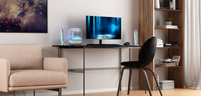 Głośnik Harman Kardon Soundsticks 5 - efekty świetlne i futurystyczny dizajn