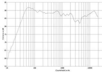rys.2. Trionfa, charakterystyka przetwarzania w całym pasmie.