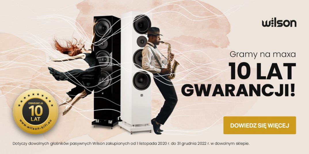 Wilson oferuje 10 lat gwarancji na pasywne kolumny głośnikowe