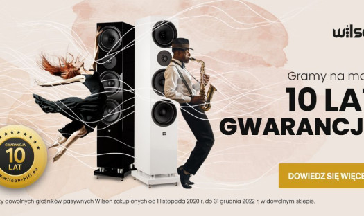 Wilson oferuje 10 lat gwarancji na pasywne kolumny głośnikowe