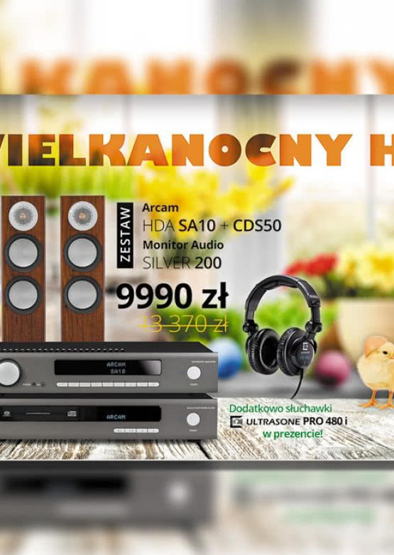Skompletuj system Arcam + Monitor Audio w promocyjnej cenie, a otrzymasz w prezencie słuchawki Ultrasone