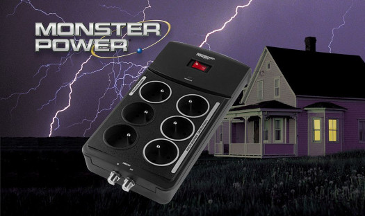 Listwa zasilająca z ochroną przeciwprzepięciową Monster w zestawie taniej