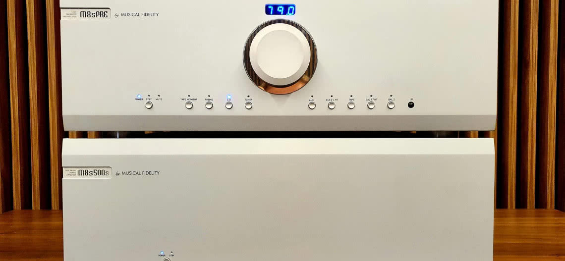 Odsłuchy zestawu dzielonego Musical Fidelity z serii M8s w poznańskim salonie audioplaza.pl