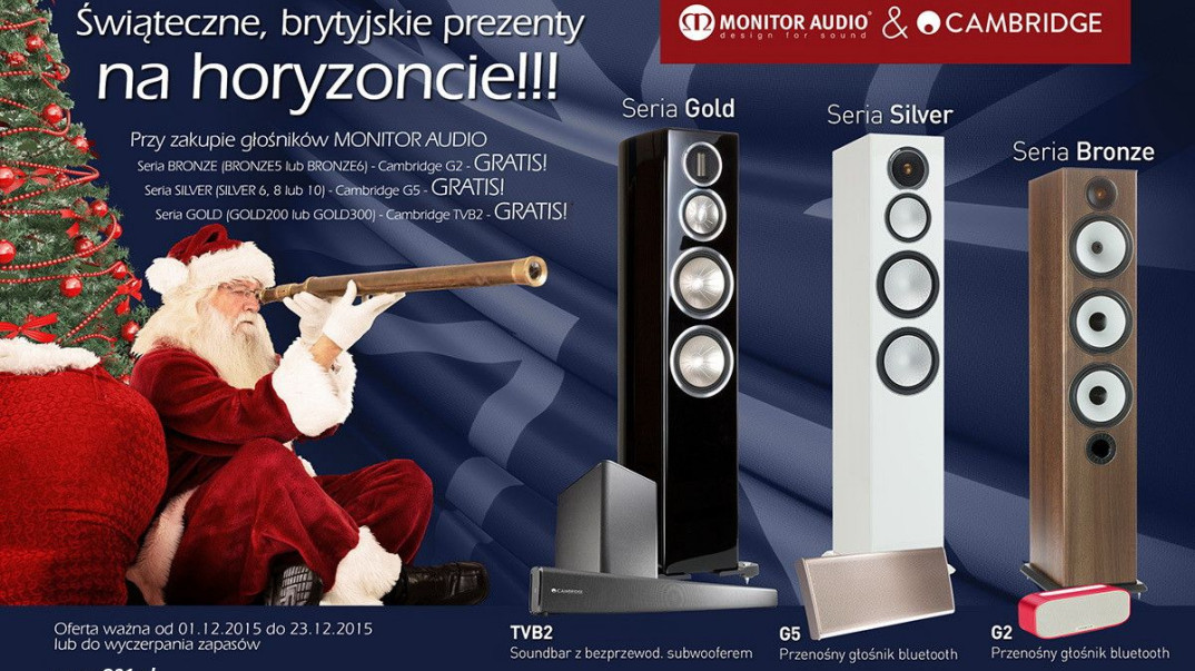 Świąteczna promocja w salonie Q21 - urządzenia Cambridge Audio gratis