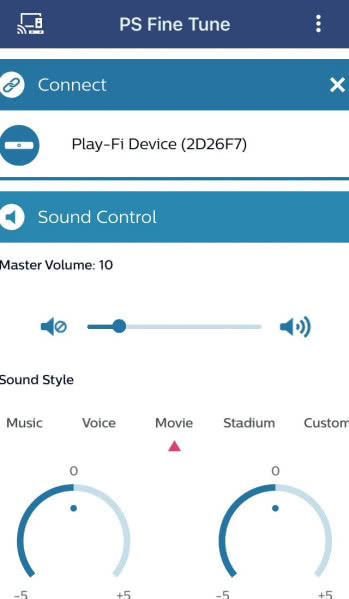Aby ustawić bardziej zaawansowane funkcje, między innymi tryby surround, trzeba zainstalować kolejną aplikację – PS Fine Tune.