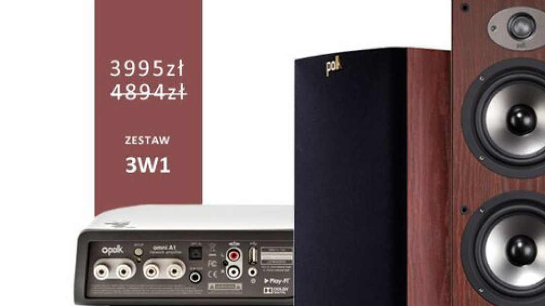 Zestawy z kolumnami Polk Audio promocyjnie w RMS.pl