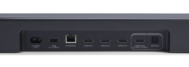 JBL Bar 1000 MK2 - tylna ścianka / złącza