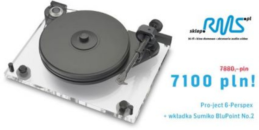 Pro-ject 6-Perspex i Sumiko BluPoint No.2 taniej w salonie RMS