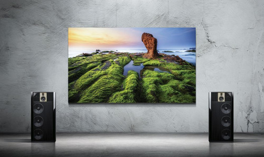 Wyświetlacz Samsung The Wall z głośnikami Steinway Lyngdorf