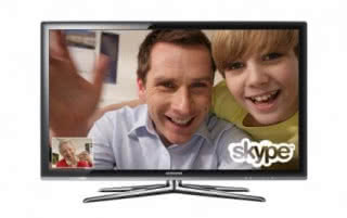 Skype w telewizorach HDTV Samsunga