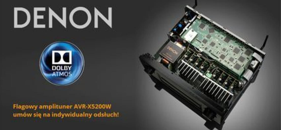 Amplituner wielokanałowy Denon AVR-X5200W w salonie Q21