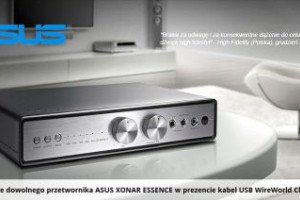 Kabel USB WireWorld w prezencie do każdego przetwornika Asus Xonar Essence