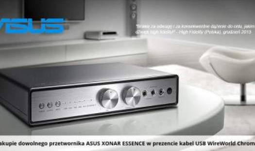 Kabel USB WireWorld w prezencie do każdego przetwornika Asus Xonar Essence
