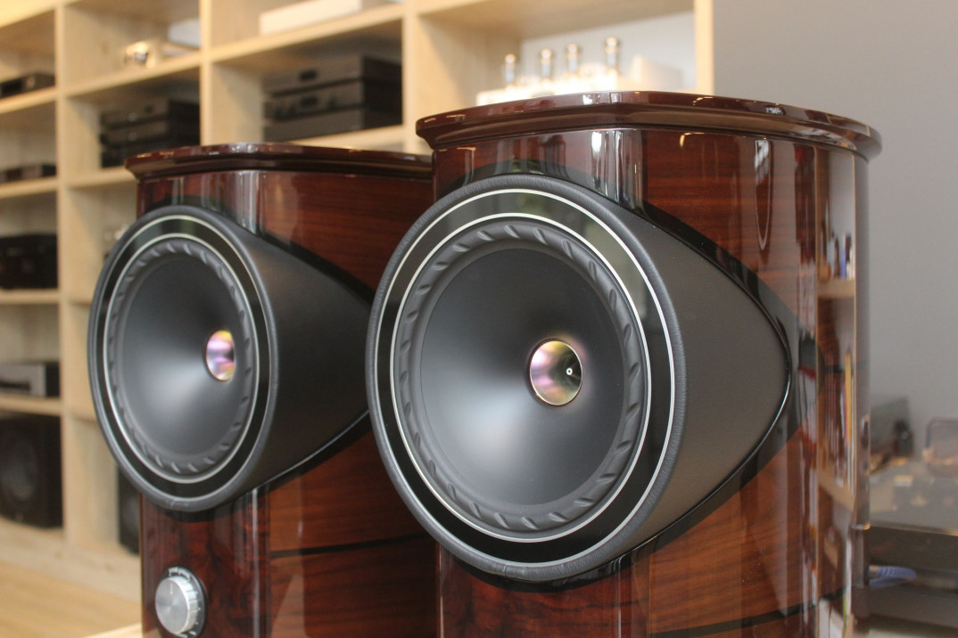 Prezentacja kolumn głośnikowych Fyne Audio F1.8 w salonie Q21