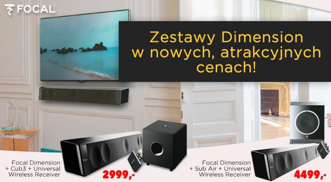 Q21: Prezent przy zakupie zestawu soundbar Focal Dimension + subwoofer